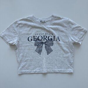 Korean Brandy Melville (SPAO) Grey Crop Top